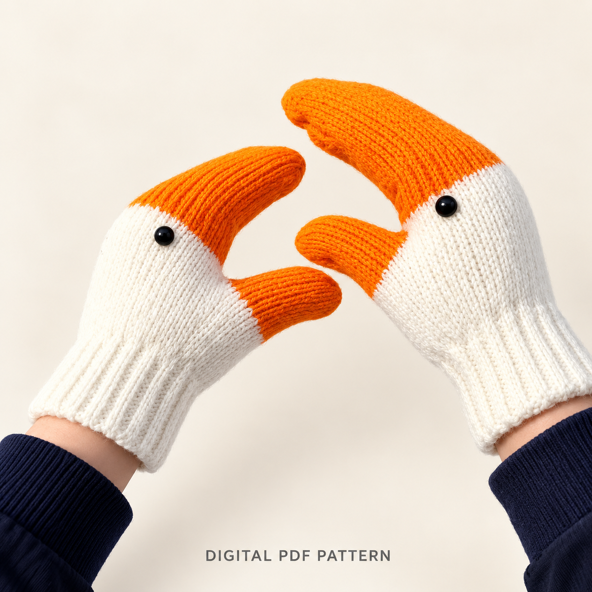 Goose Mittens Crochet Pattern PDF – 60 Pages | English, Spanish, Dutch & German